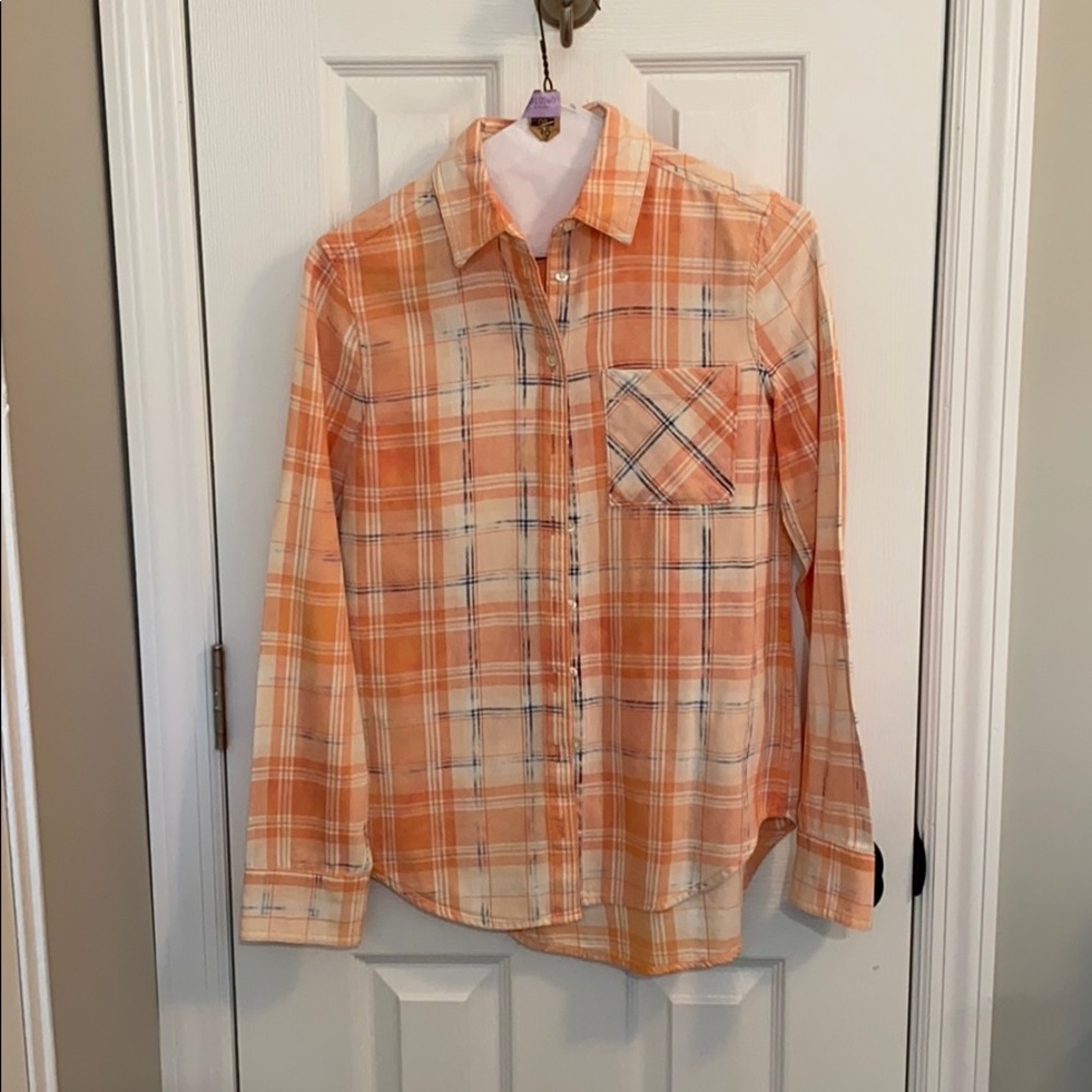 Aeropostale Button Up Flannel Shirt - XS